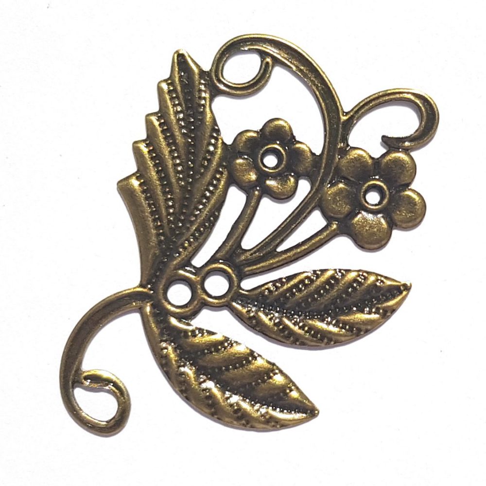 Metal Filigree Flower - 4pk