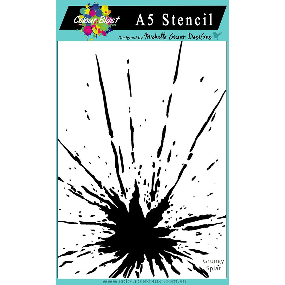 Grungy Splat A5 Stencil