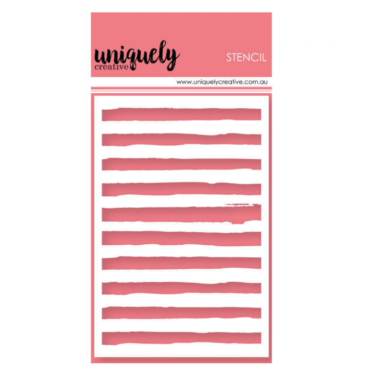 Painty Stripes Stencil Crafted With Love and Roses