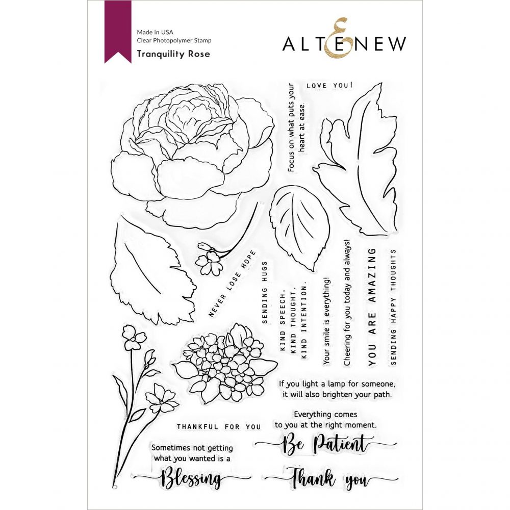 Tranquility Rose Stamp Set