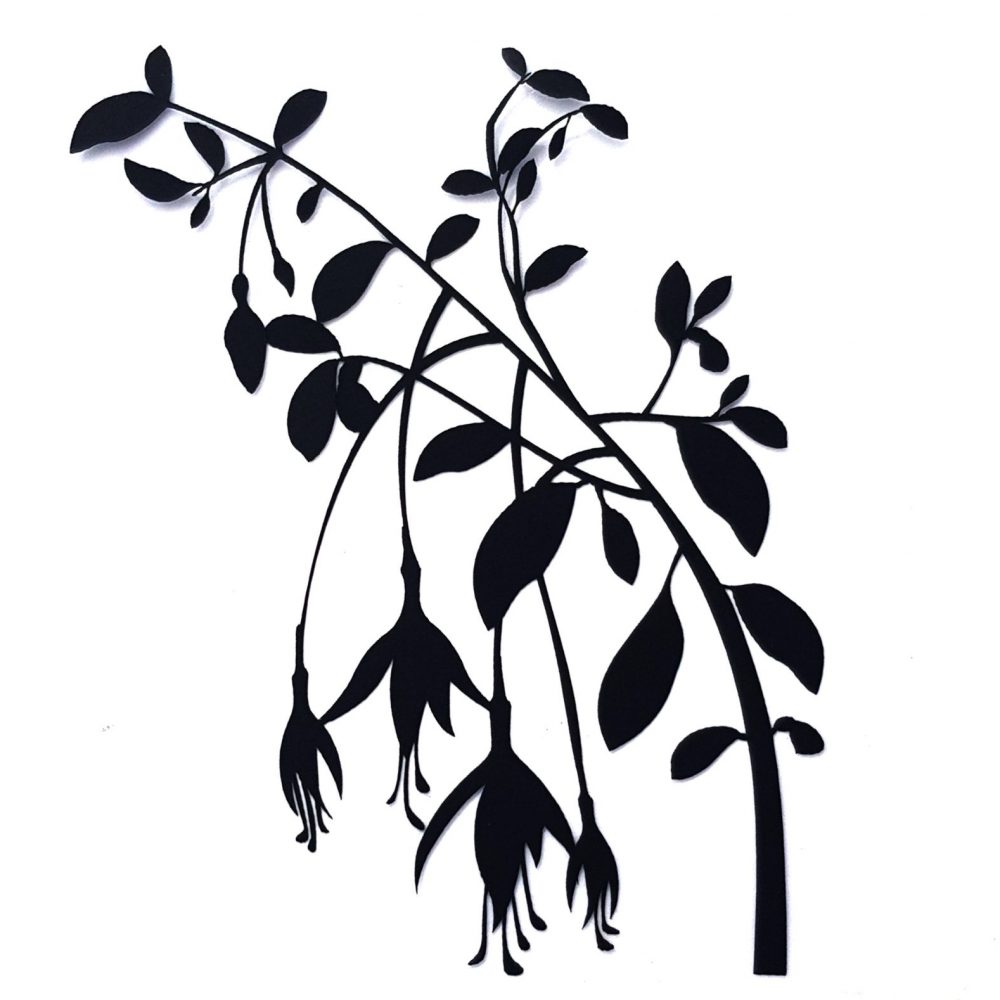 Silhouettes Fuchsia Branch
