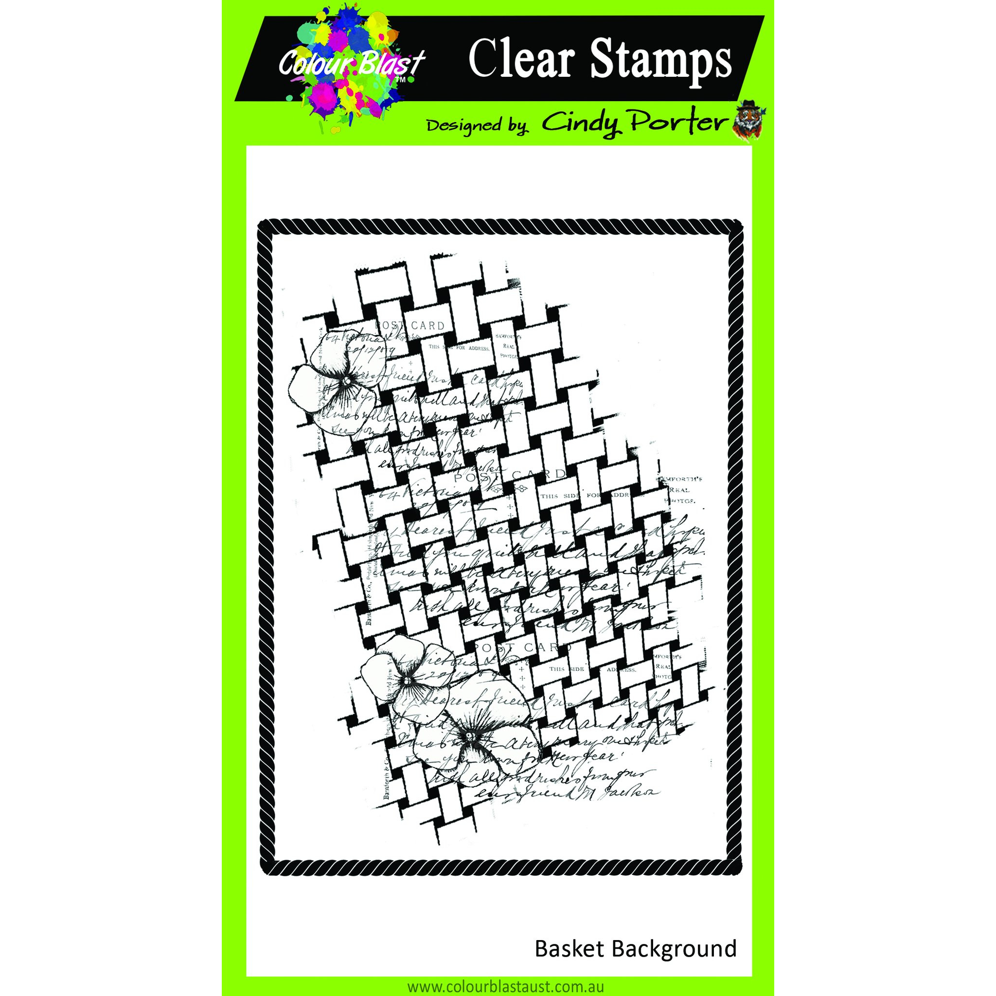 Basket Background Clear Stamp Set