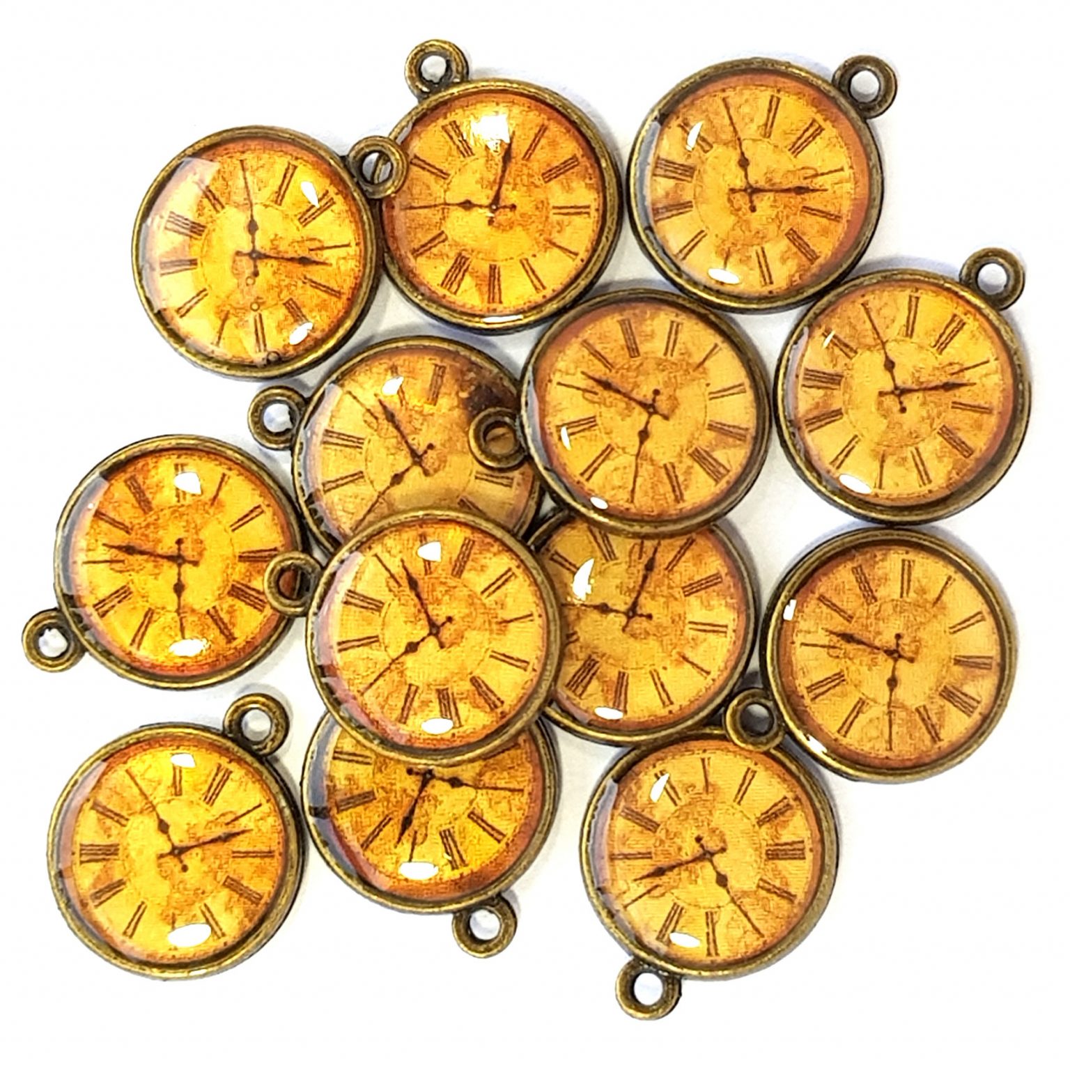 Metal Clocks (Small) Pk 2 Crafted With Love and Roses