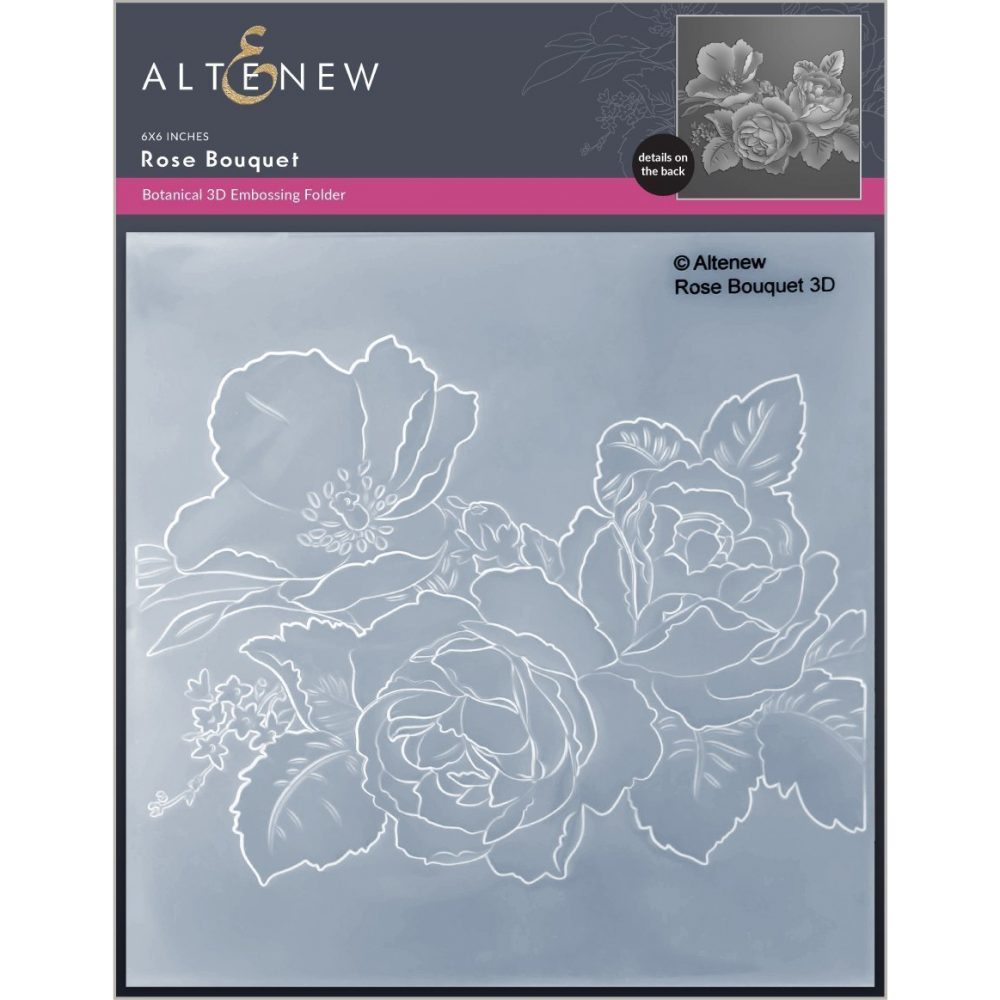 Rose Bouquet 3D Embossing Folder