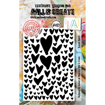 Reverse Hearts A7 Stamp #492