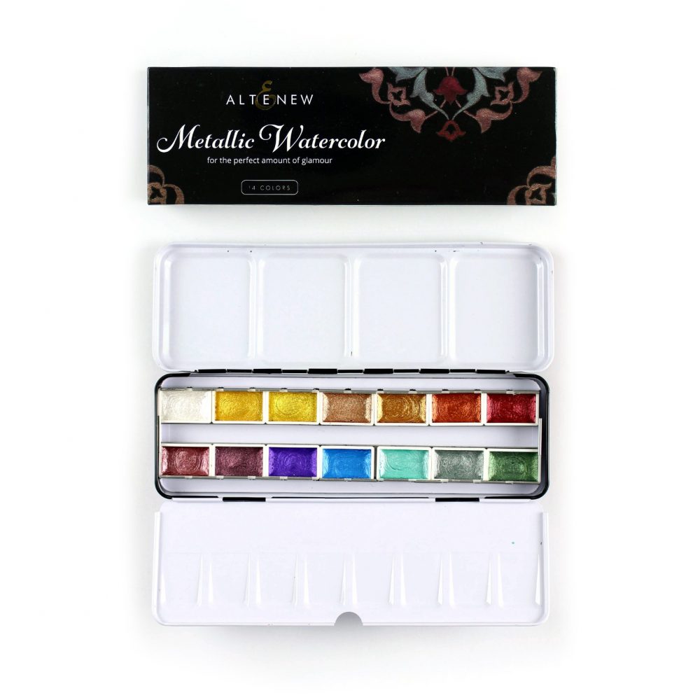 Artists Metalic Watercolour 14 Pan Set