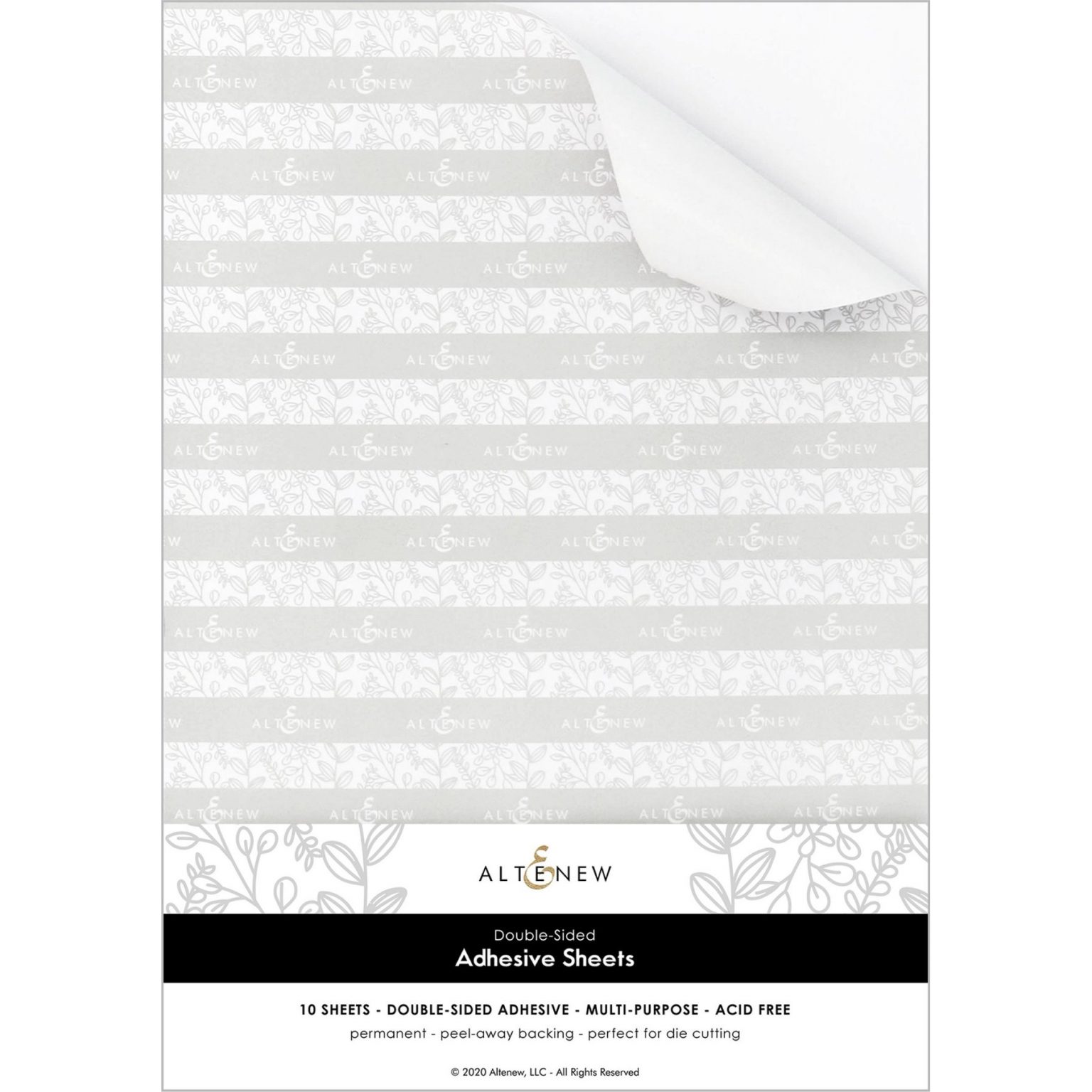 Double Sided Adhesives Sheets (10 Sheets) Crafted With Love and Roses