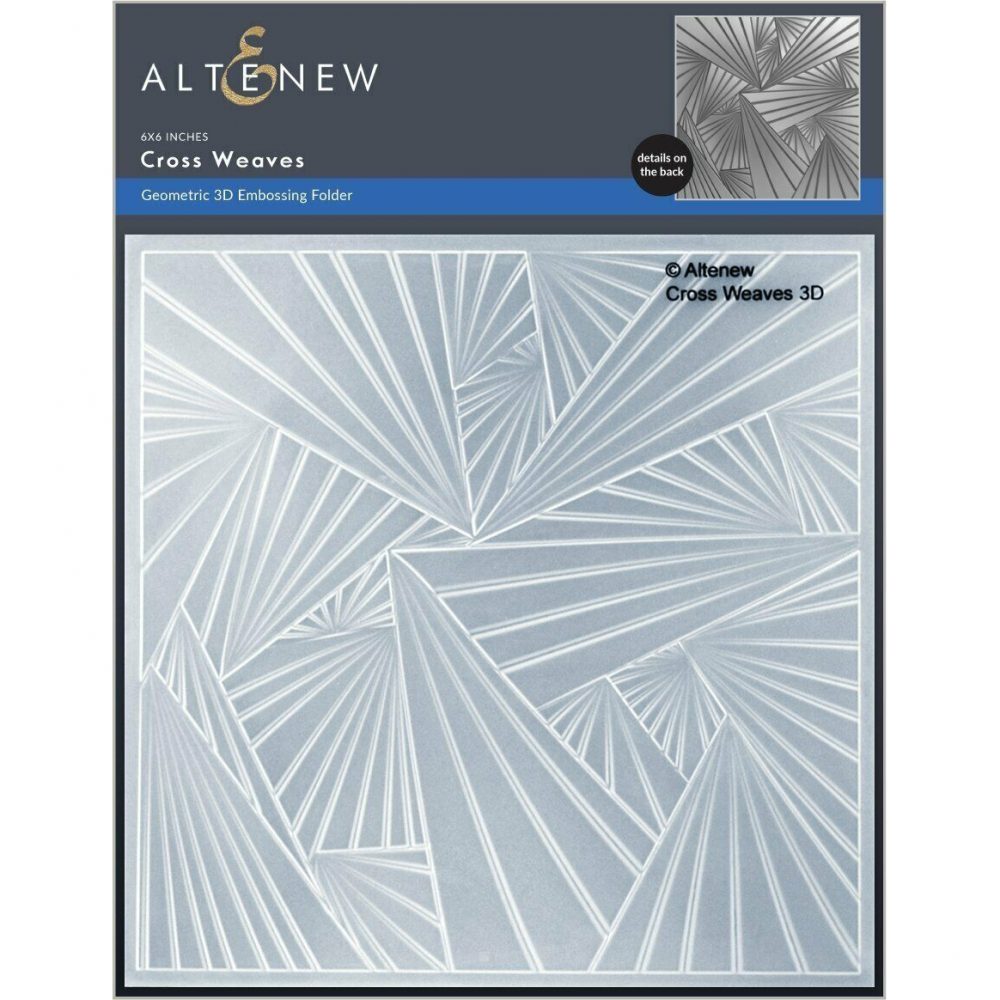 Cross Weaves 3D Embossing Folder Crafted With Love and Roses