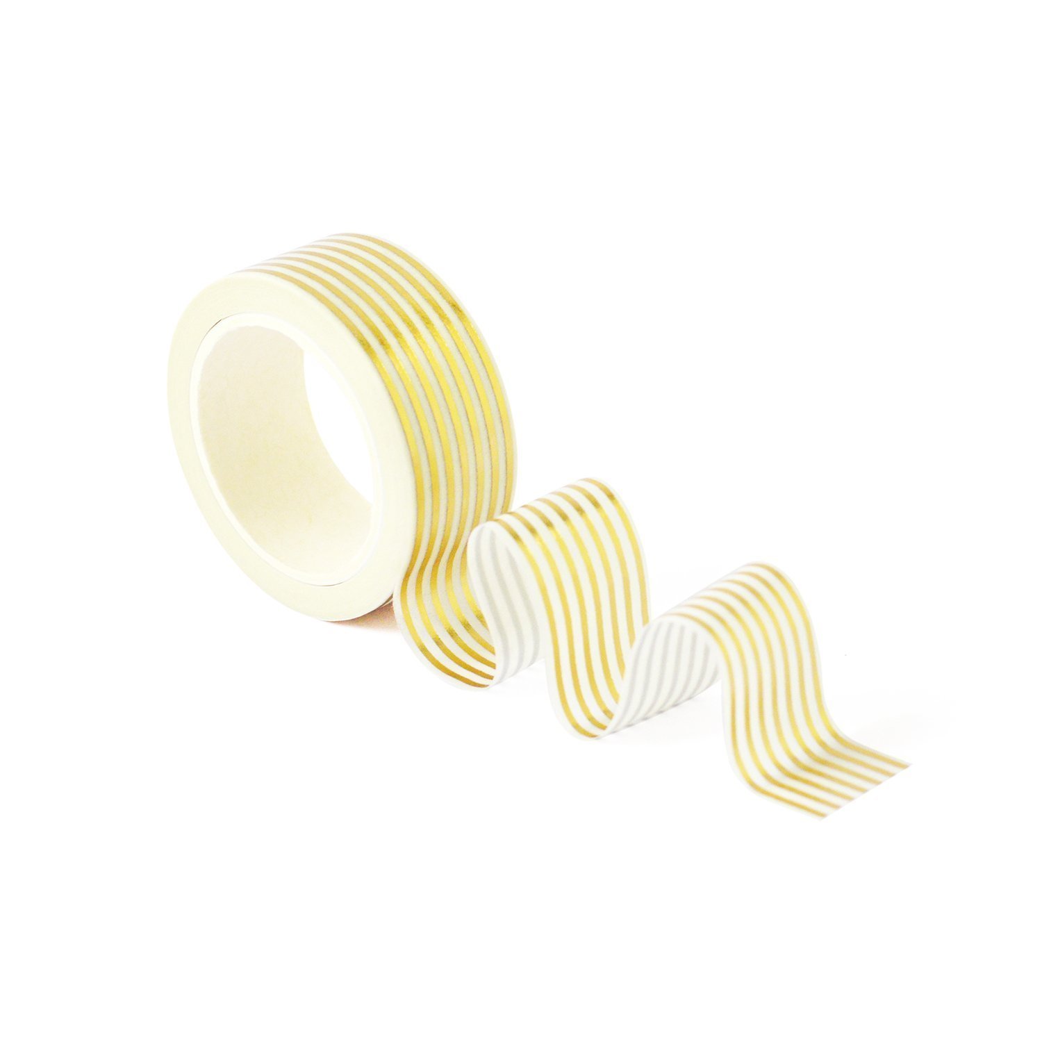 Gold Foil Pinstripe Washi Tape Crafted With Love and Roses