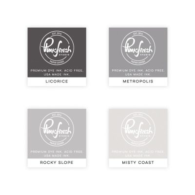 Pinkfresh Studio Premium Dye Cube Ink Pads 4 Colours - Urban Rain