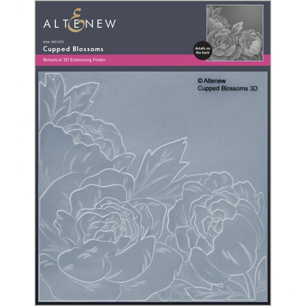 Cupped Blossoms 3D Embossing Folder