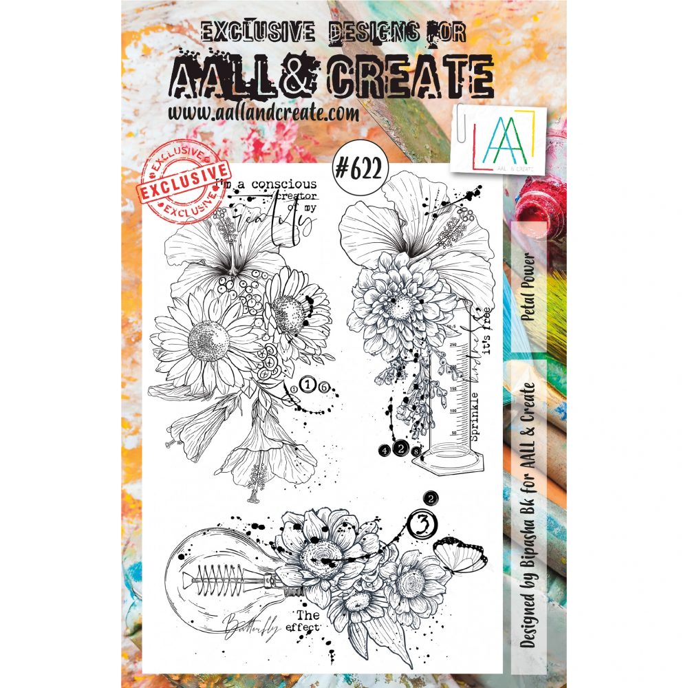 Petal Power A5 Stamp #622