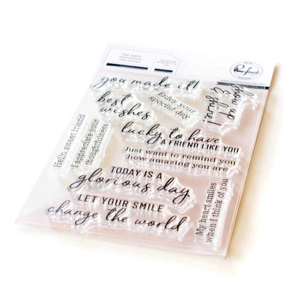 Pinkfresh Studio Clear Stamp Set 4" X 6" Heart Smiles