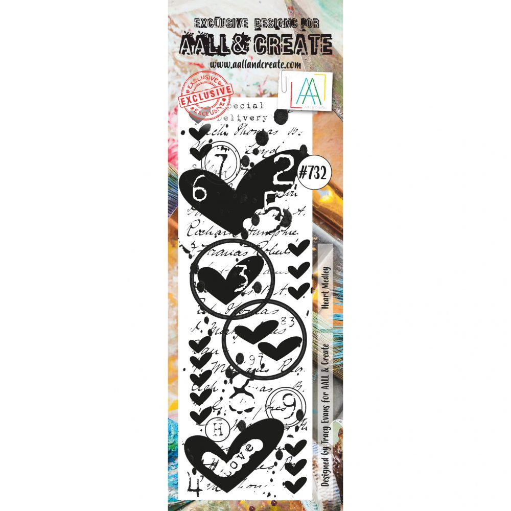 Heart Medley Border Stamp #732