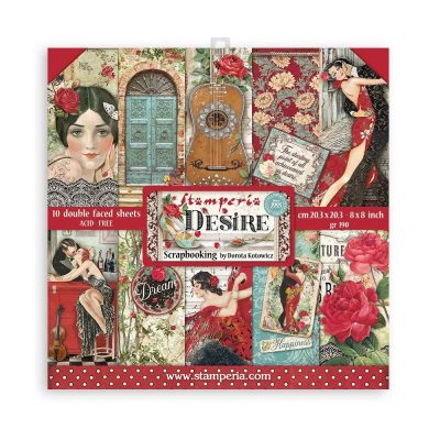 Rosso Verde Stamperia International Stamperia-Carta di Riso-Romantic Christmas-Let It Snow Cards A4 