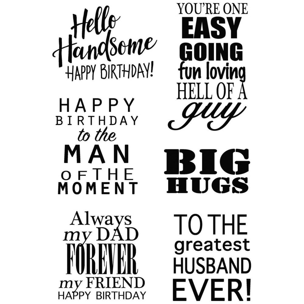 Woodware Clear Stamp 4"X6" One For The Boys - Image 2
