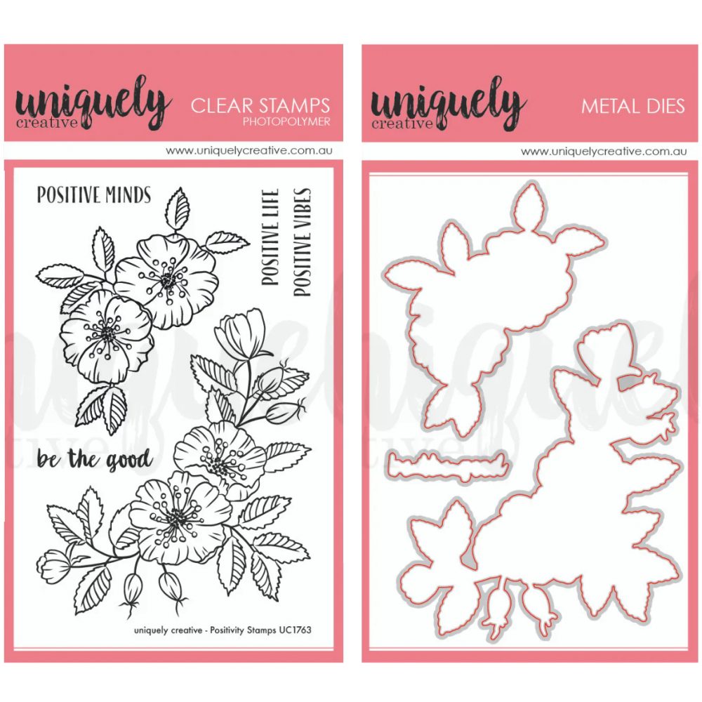 Positivity Stamp and Die Set