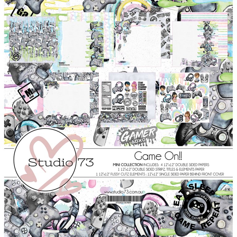 Studio 73 Game On! Mini Collection - Crafted With Love and Roses