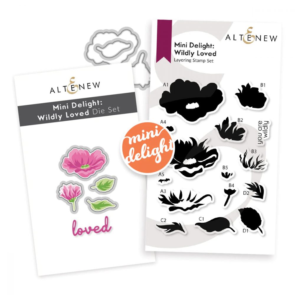 Mini Delight :  Wildly Loved Stamp & Die Set