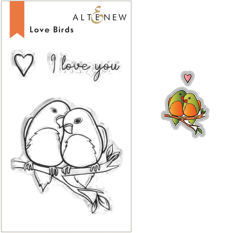 Love Birds Stamp and Die Bundle Crafted With Love and Roses