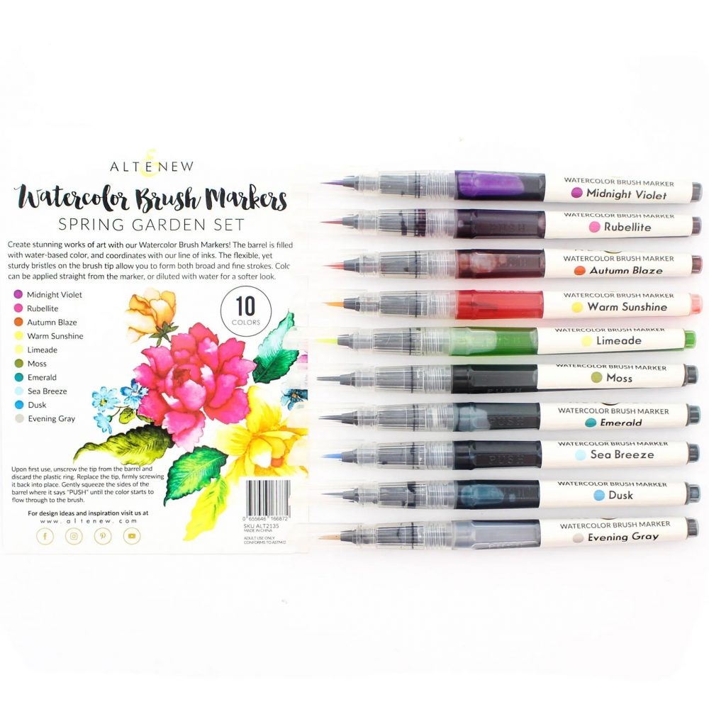 Watercolor Brush Markers - Spring Garden Set