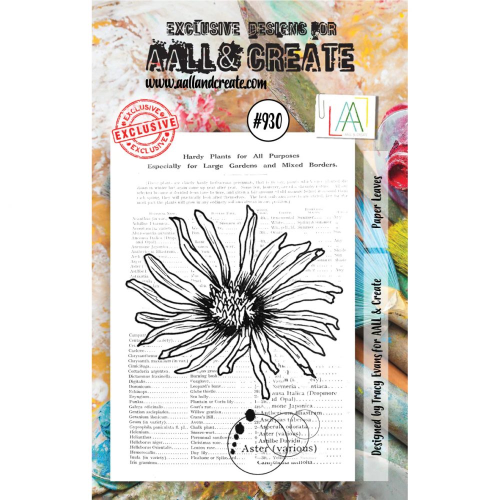Paper Leaves A7 Stamp #930