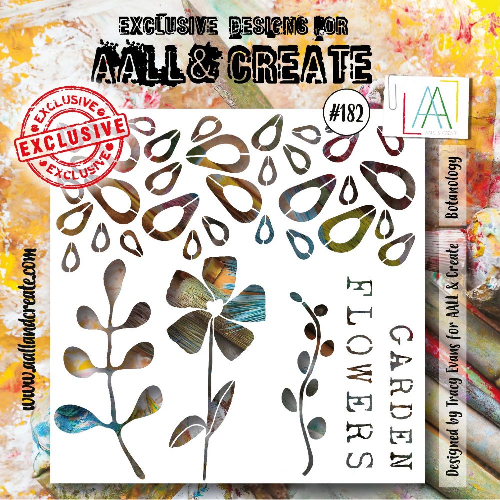 Botanology Stencil 6 x 6 #182