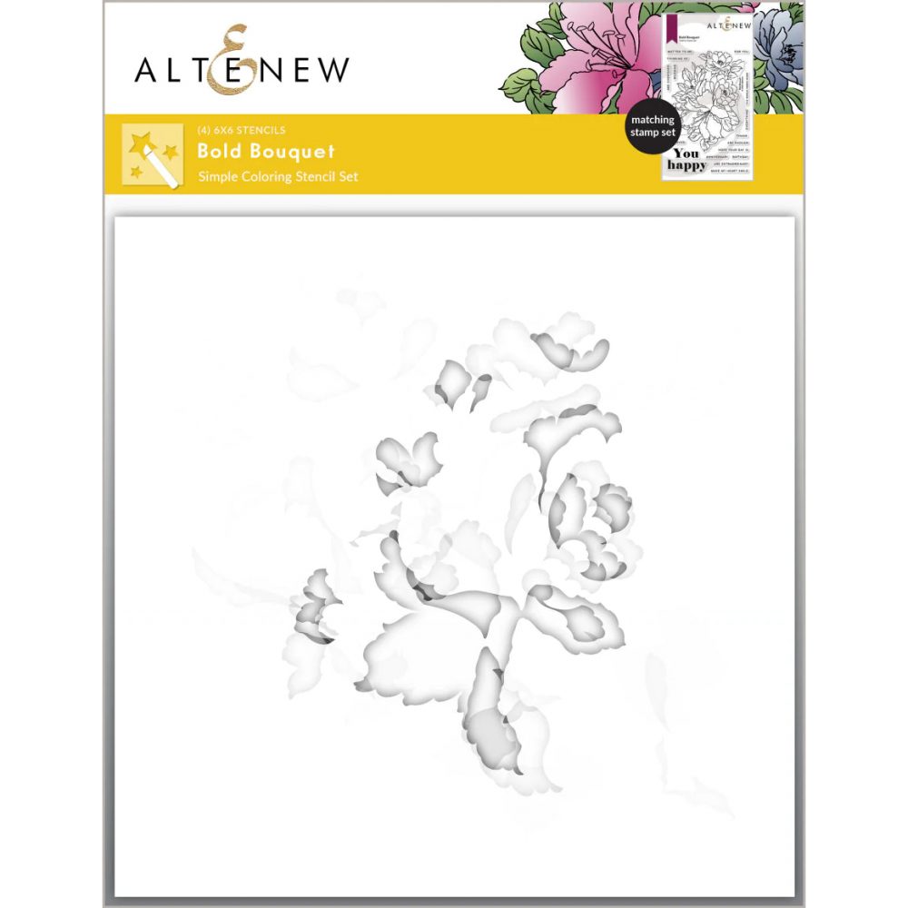 Bold Bouquet - Stencil Set