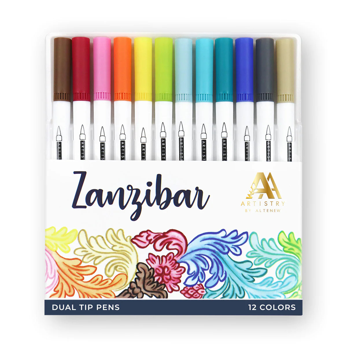 Arteasy Mandala Coloring Set – 25 Unique Designs With Water-Based Pens, Great For Mindfulness