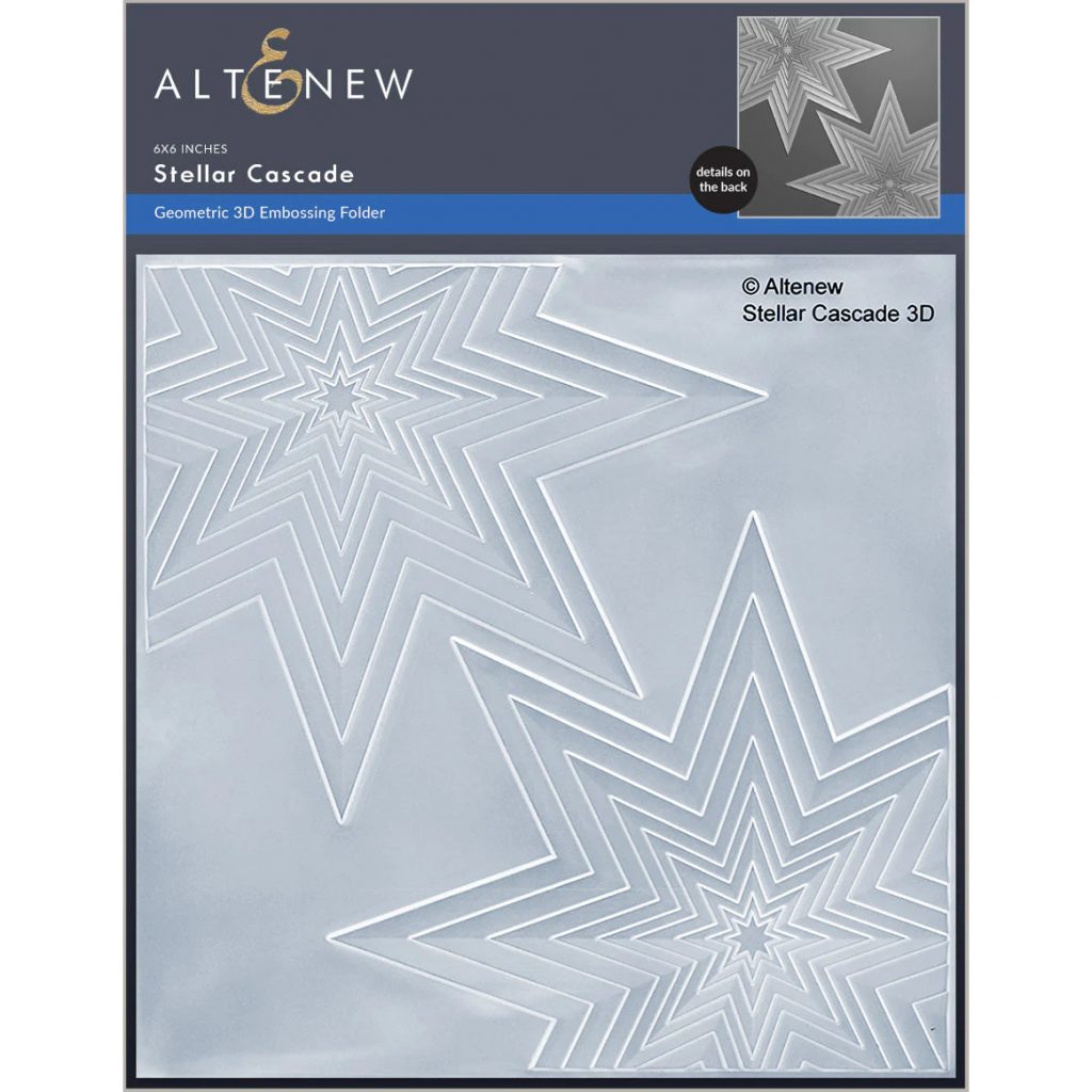 Stellar Cascade 3D Embossing Folder - Crafted With Love and Roses