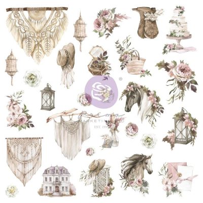 Bohemian Heart Cardstock Ephemera 56/Pkg