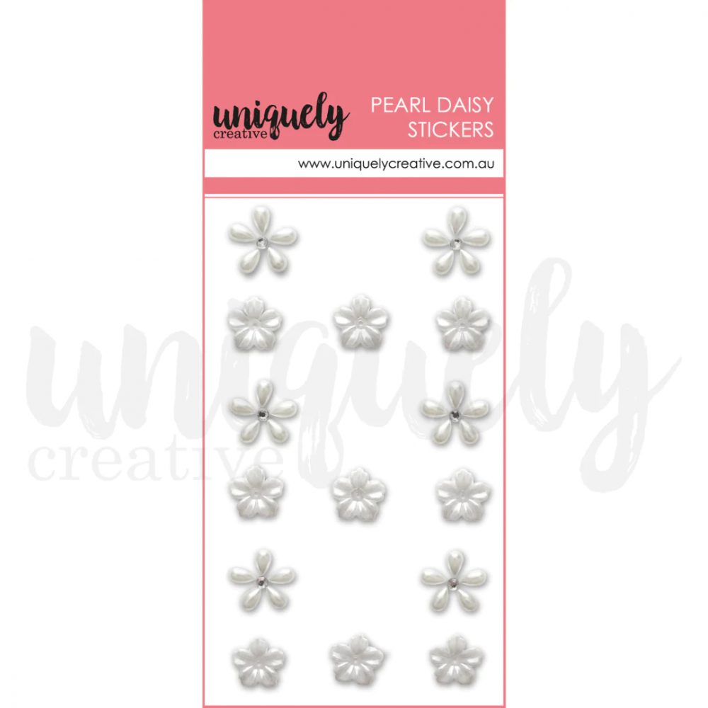 Pear Daisy Stickers - Pearl