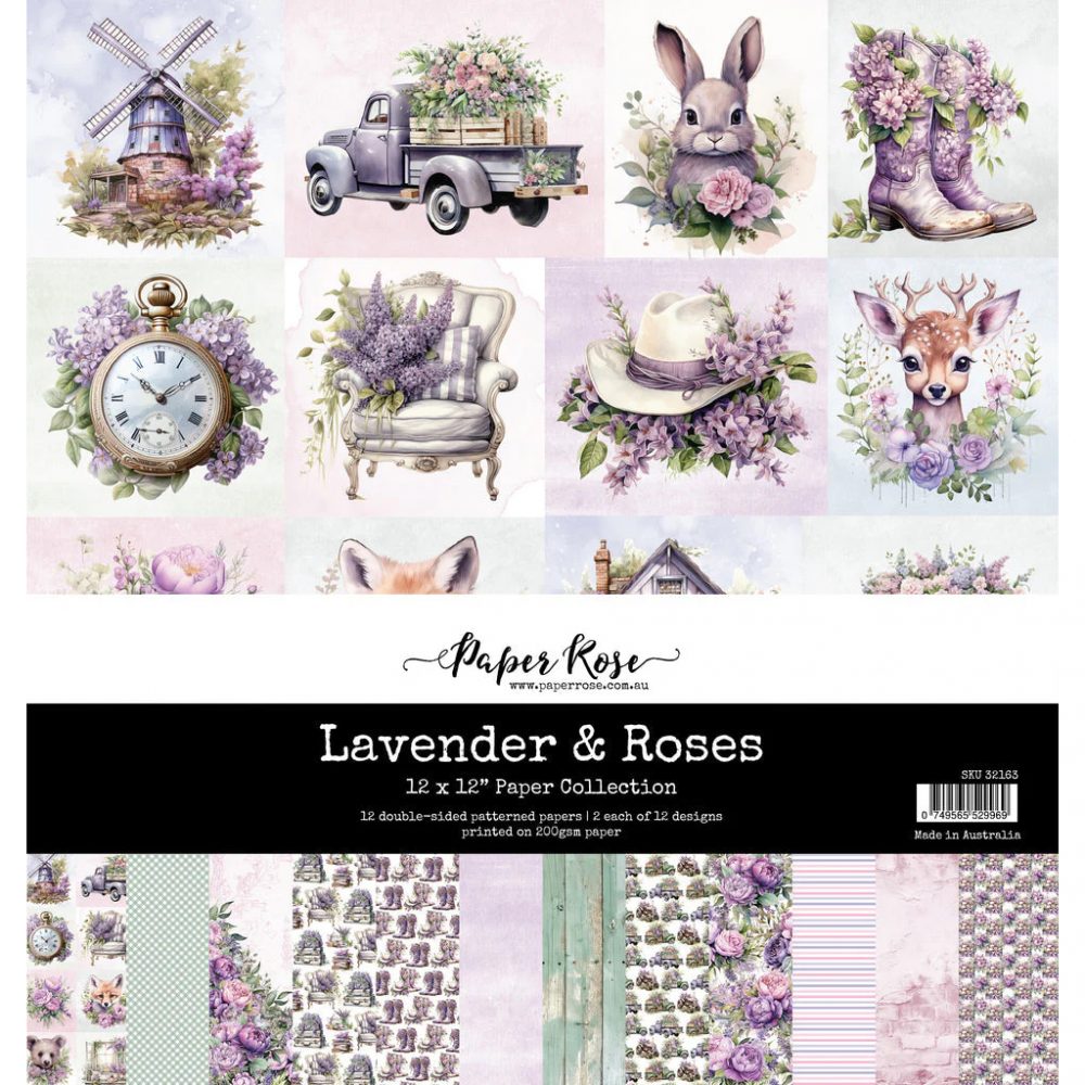 Lavender & Roses 12x12 Paper Collection