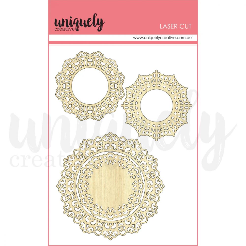 Lace Doily Laster Cut Stickers