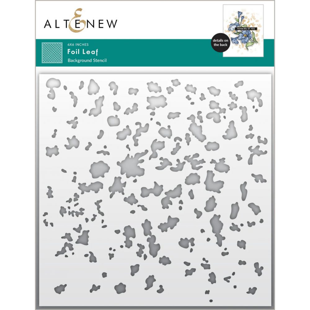 Foil Leaf Background Stencil