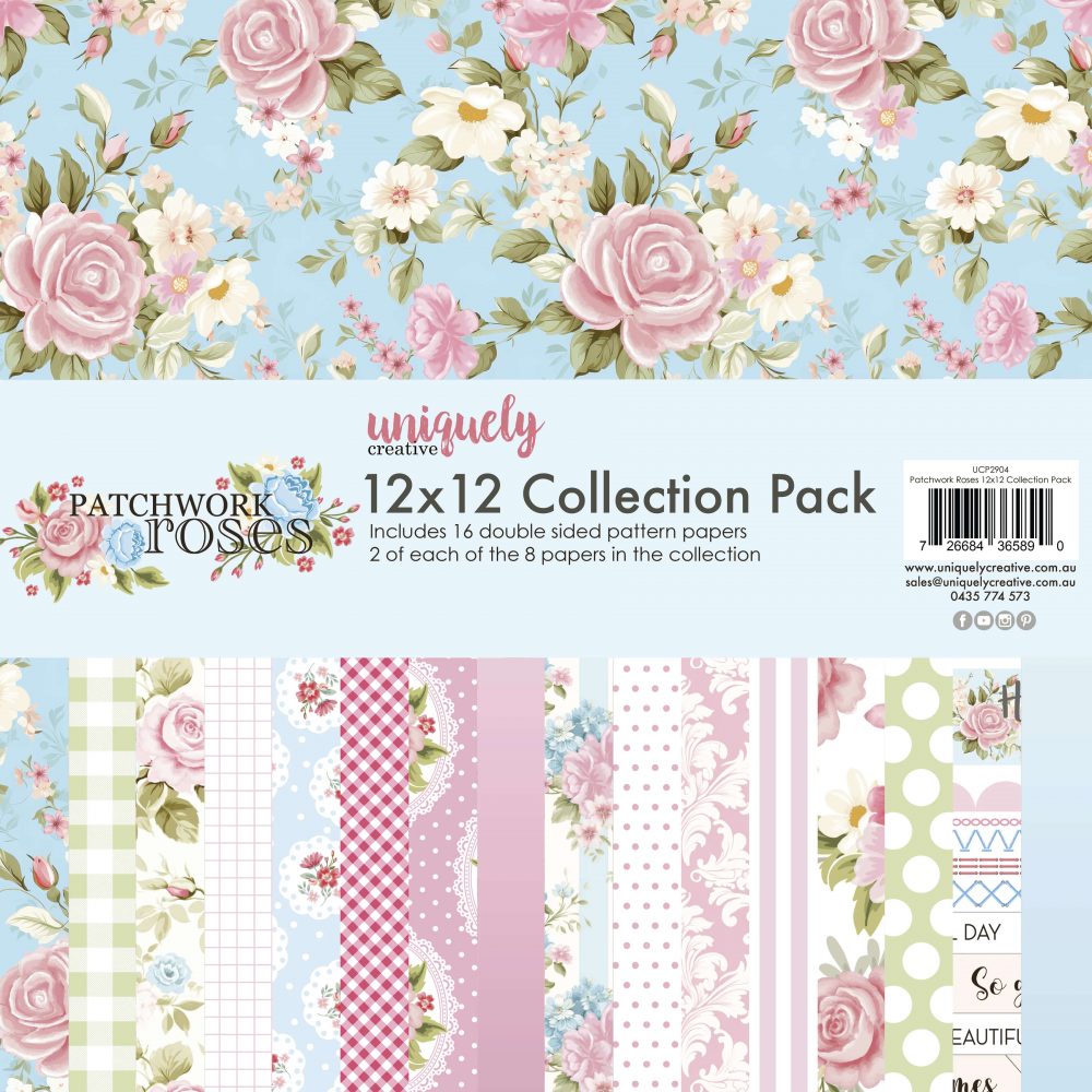 Patchwork Roses 12 x 12 Collection Pack