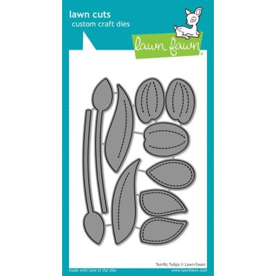 Lawn Cuts Custom Craft Die Terrific Tulips