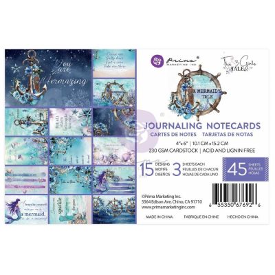 Prima Marketing Journaling Cards 6"X4" 45/Pkg A Mermaid's Tale, 15 Designs/ 3 Each