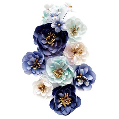 Prima Marketing Flowers 9/Pkg Water Florals, A Mermaid's Tale