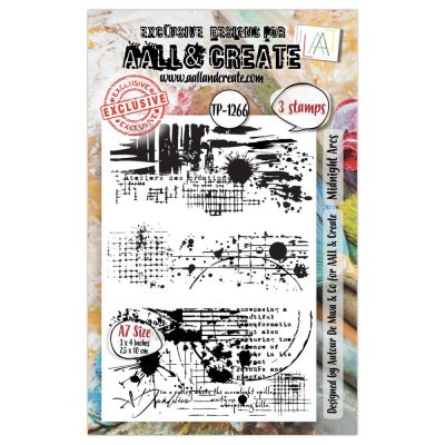 AALL And Create A7 Photopolymer Clear Stamp Set Midnight Arcs