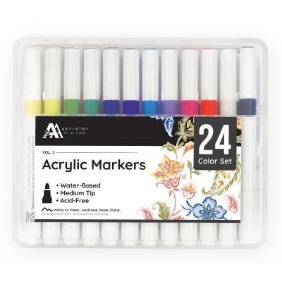 Acrylic Marker 24 Colour Set - Vol 2