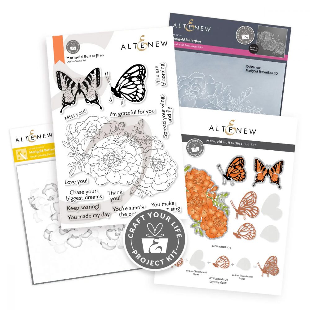 Craft Your Life Project Kit: Marigold Butterflies