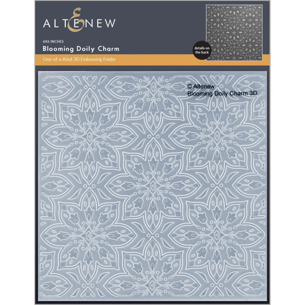 Blooming Doily Charm 3D Embossing Folder