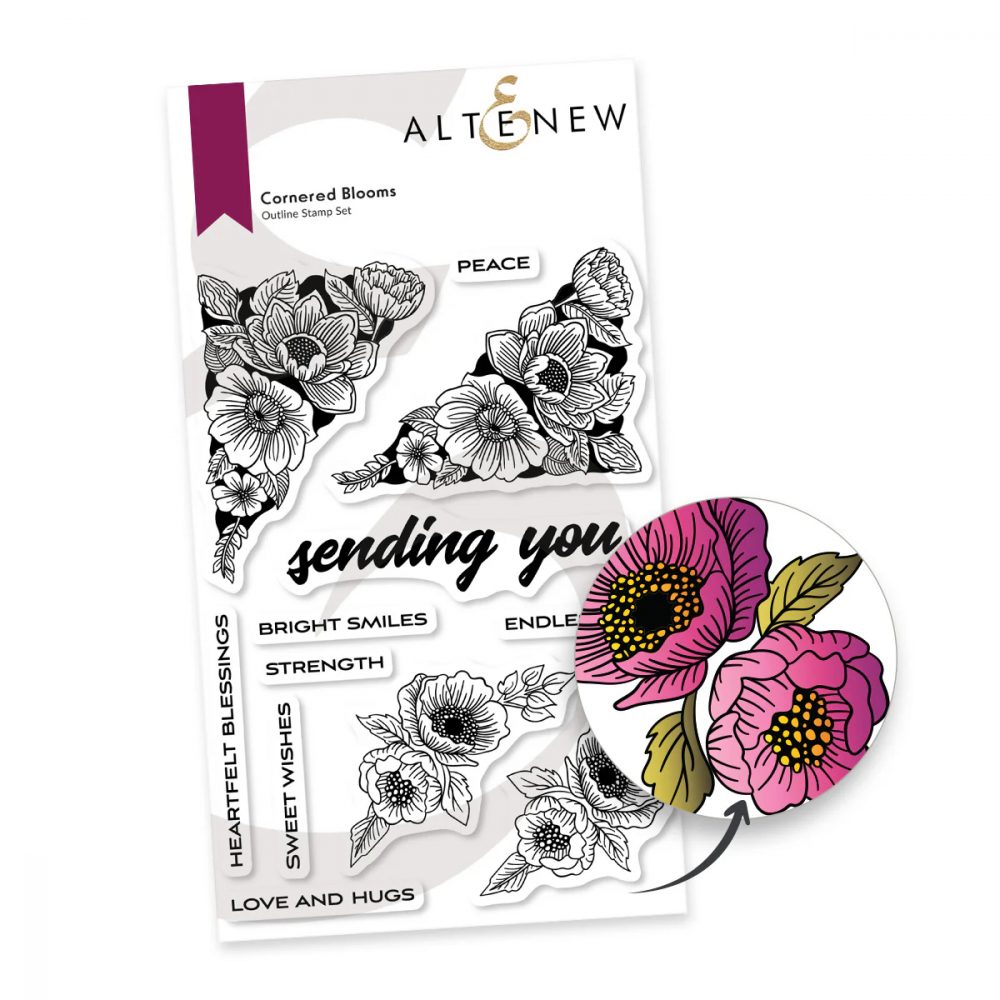 Cornered Blooms Stamp Set