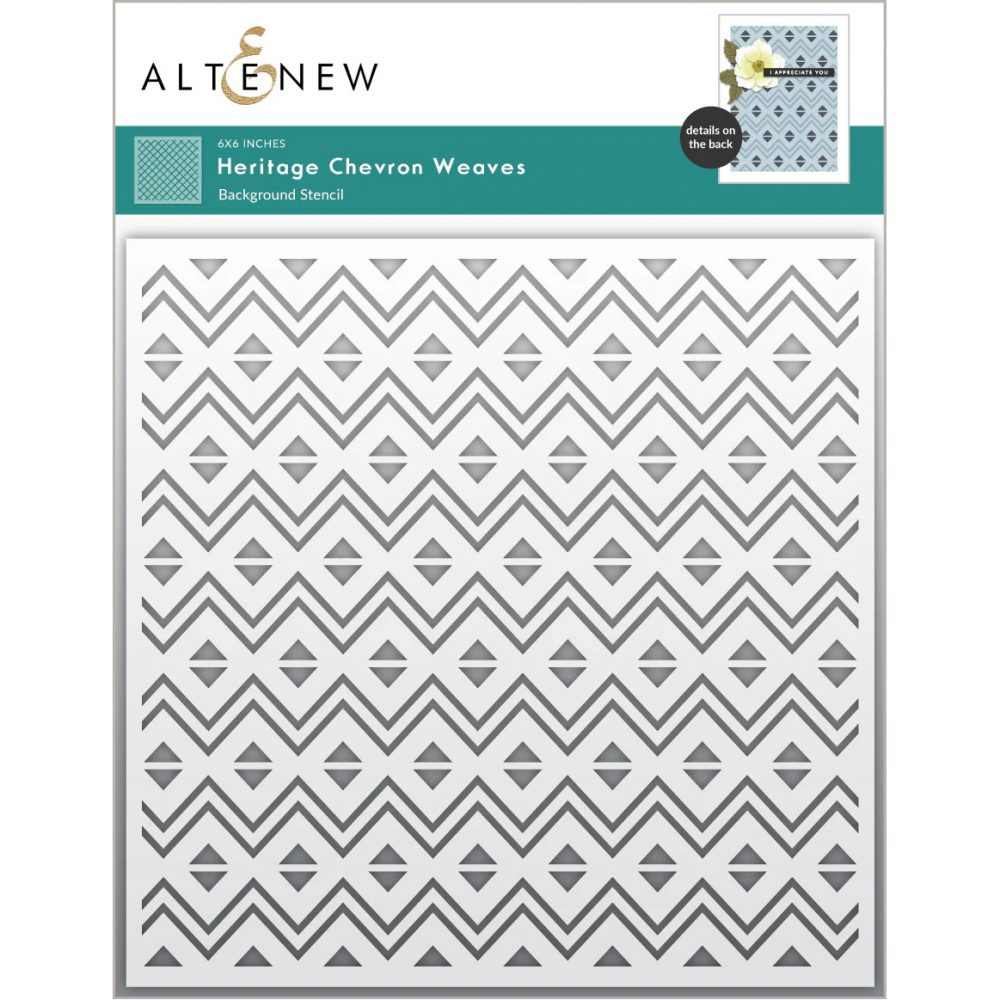 Heritage Chevron Weaves Stencil