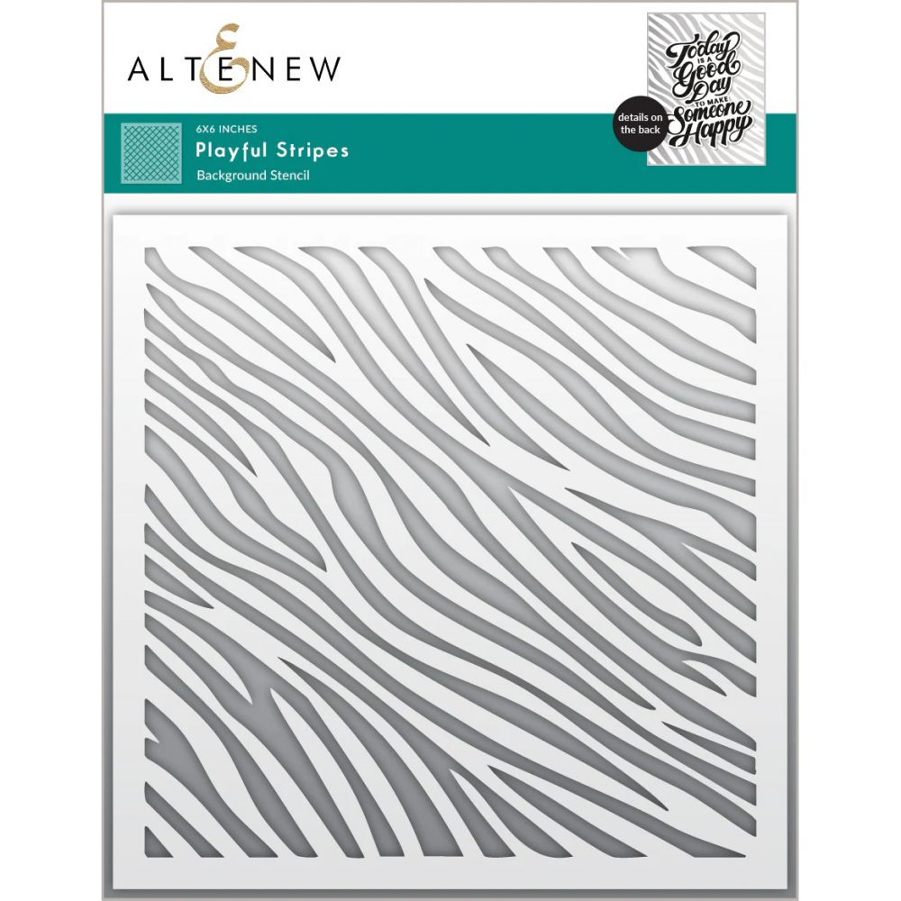 Playful Stripes Stencil