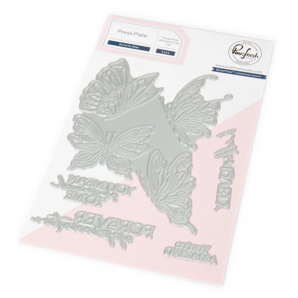 Pinkfresh Studio Butterfly Bliss Press Plate