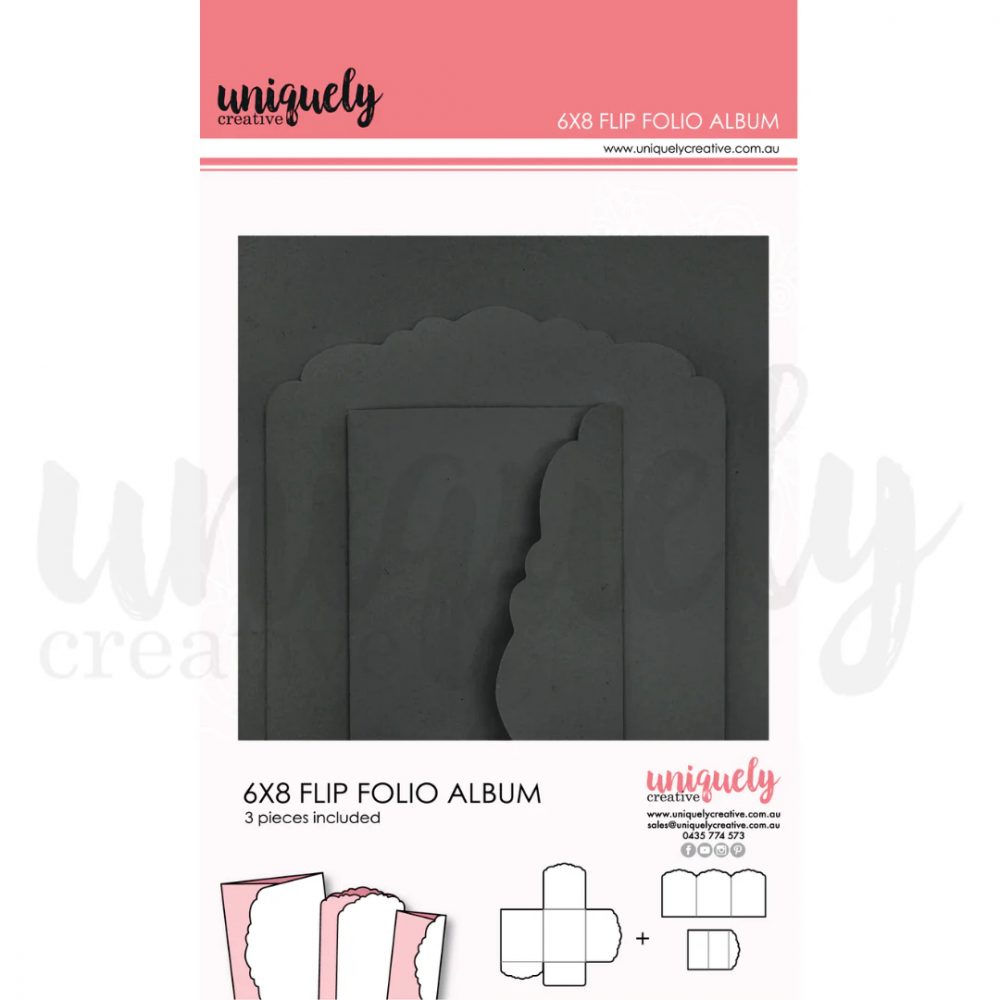 6 x 8 Flip Folio Album - Black