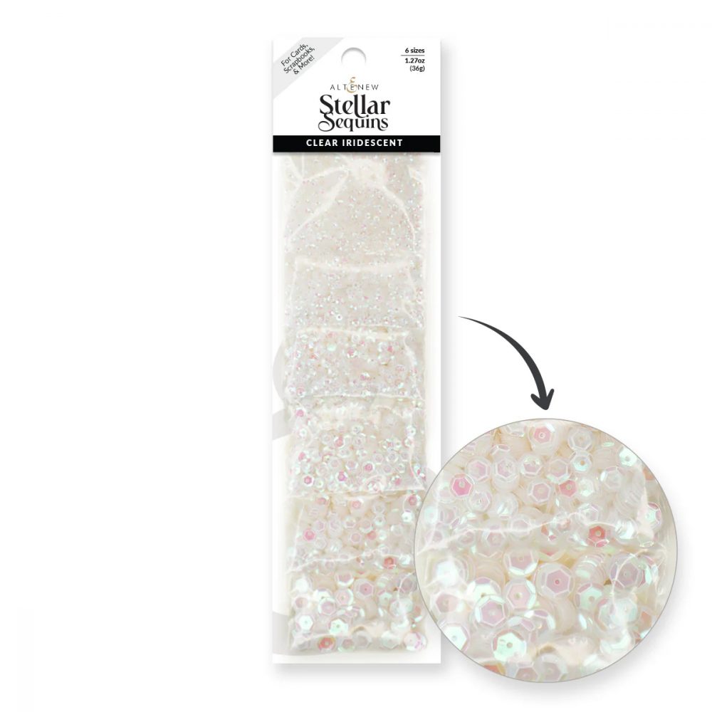 Stellar Sequins - Clear Iridescent
