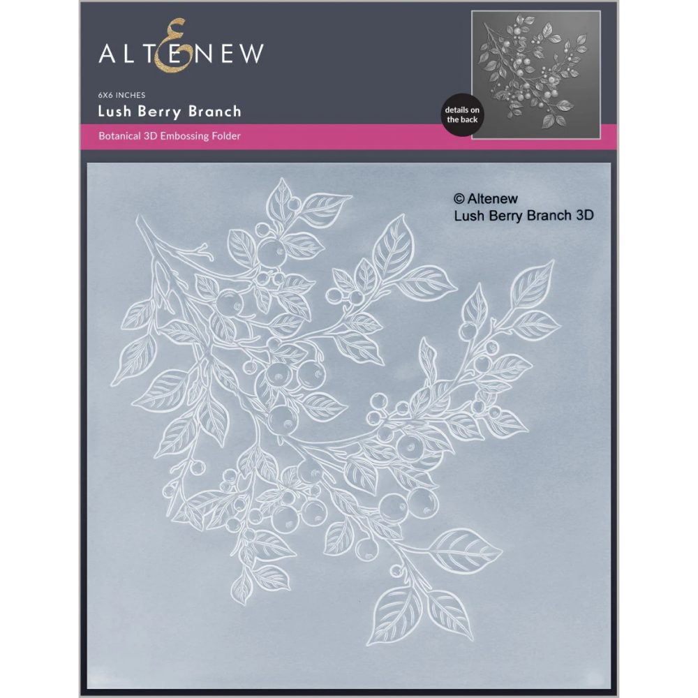 Lush Berry Branch - Embossing Folder